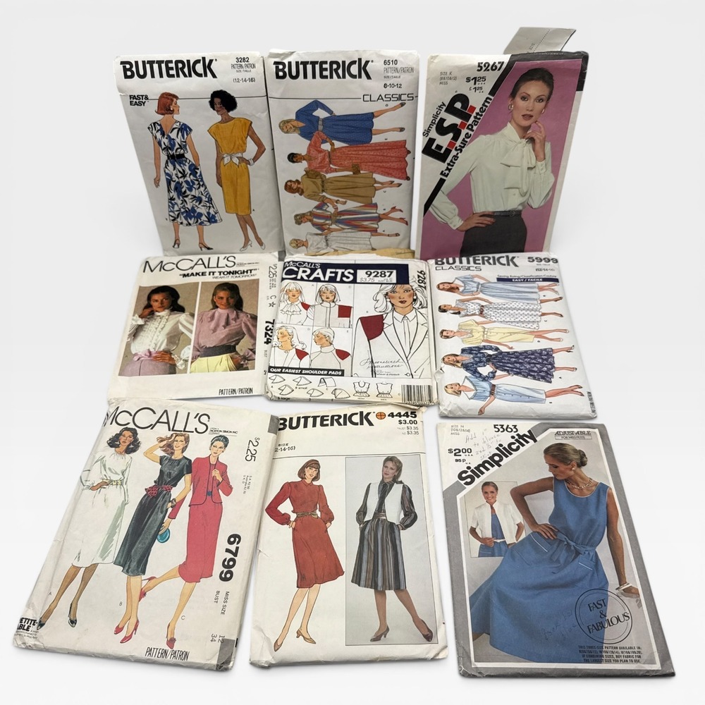Vtg Vogue McCall Butterick Simplicity Sewing Patterns 52 Lot Womens 70's 80's - Picture 5 of 8